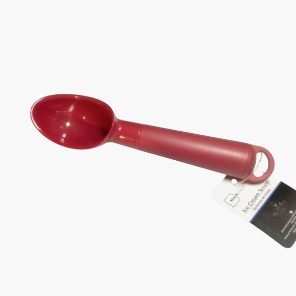 Mainstays Red Ice Cream Scoop Dishwasher Safe Ergonomic Handle - Picture 2 of 4